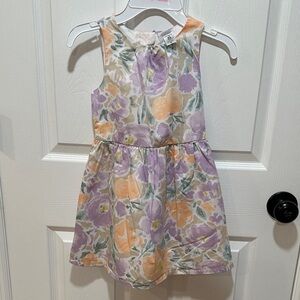 Carter's Floral Dress in Purple and Orange